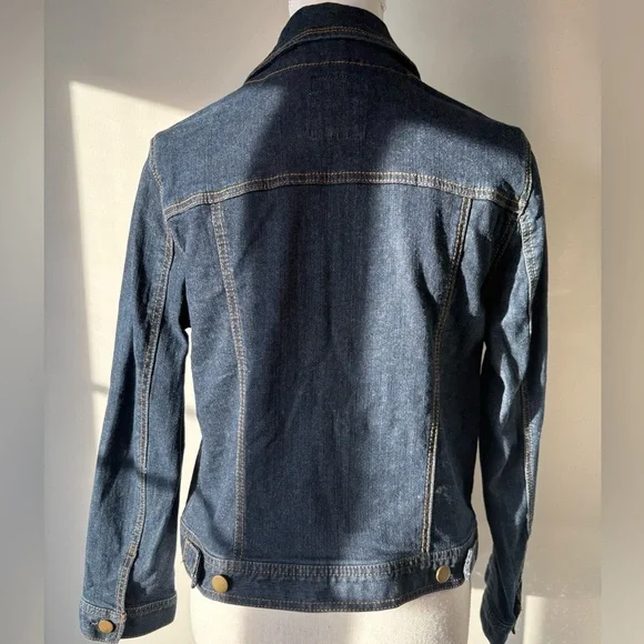 OPAQUE.CLIP Dark Denim Jean Jacket Japanese 40/L Button Front - Picture 3 of 10